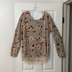 Floral sweater